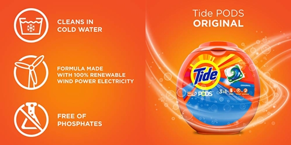 Purchase Tide Pods Laundry Detergent Soap Pods, Original Scent, 42 Count on Amazon.com
