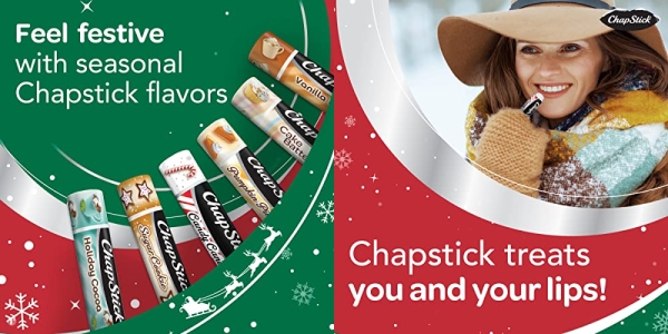 Purchase 12 Days of ChapStick Holiday Advent Calendar Lip Balm Gift Set, Lip Care - 12 Count on Amazon.com