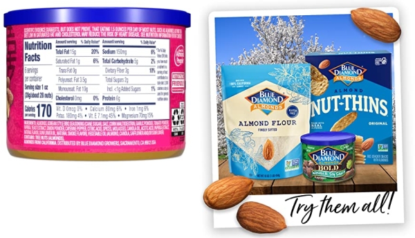 Purchase Blue Diamond Almonds, BOLD Korean BBQ Snack Almonds, 6 Ounce Can on Amazon.com