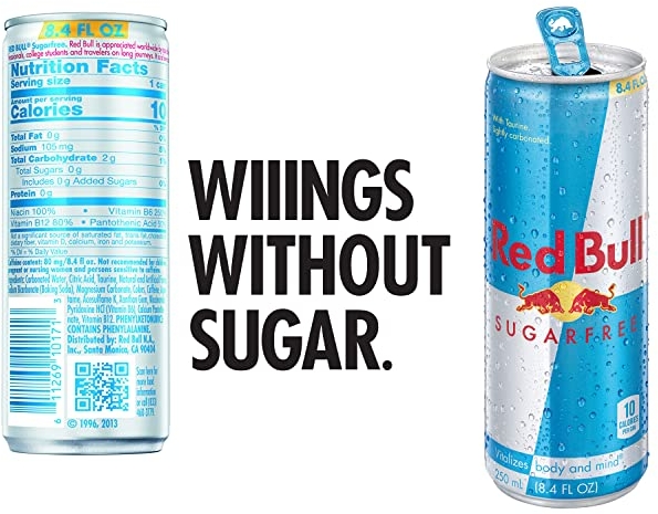Purchase Red Bull Energy Drink, Sugar Free, 8.4 Fl Oz (Pack of 24) on Amazon.com