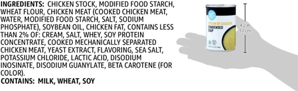 Purchase Amazon Brand - Happy Belly Cream of Chicken Soup 10.5 Ounce on Amazon.com