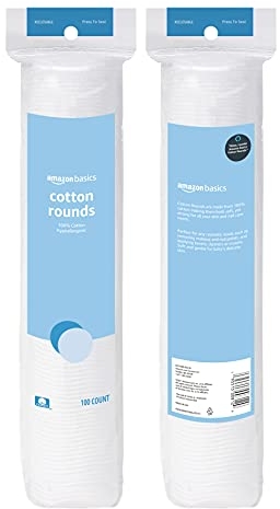 Purchase Amazon Basics Cotton Rounds, 100ct, Pack of 6 (Previously Solimo) on Amazon.com
