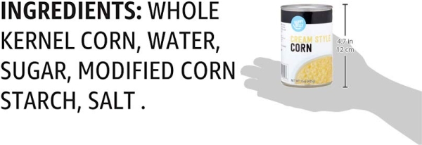 Purchase Amazon Brand - Happy Belly Cream Style Corn, 15 Ounce on Amazon.com