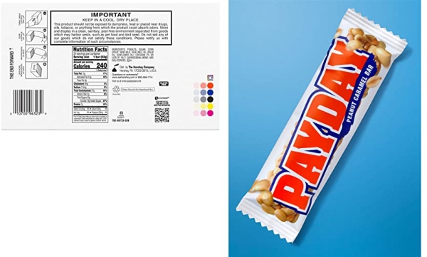 Purchase PAYDAY Peanut Caramel Candy, Bulk, Individually Wrapped, 1.85 oz Bars (24 Count) on Amazon.com