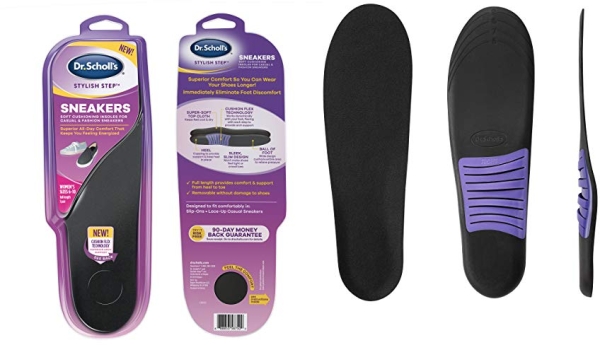 Purchase Dr. Scholl's Soft Cushioning Insoles for Sneakers, Superior Shock Absorption and Cushioning (Women's Size 6-10) on Amazon.com