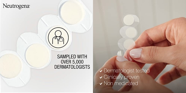 Purchase Neutrogena Stubborn Acne Pimple Patches, Acne Treatment for Face, Ultra-Thin Hydrocolloid Spot Stickers Provide Optimal Healing for Pimples, 24 Patches on Amazon.com