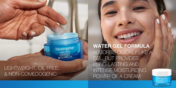 Purchase Neutrogena Hydro Boost Hyaluronic Acid Hydrating Water Gel Daily Face Moisturizer for Dry Skin, Oil-Free, Non-Comedogenic Face Lotion on Amazon.com