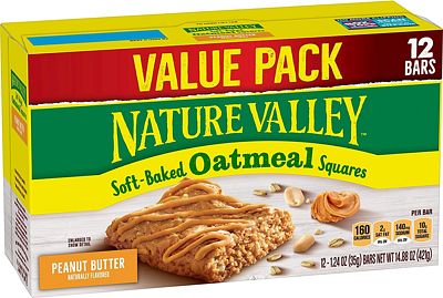 Purchase Nature Valley Peanut Butter Soft-Baked Oatmeal Squares Value Pack, 12ct at Amazon.com
