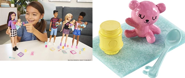 Purchase Barbie Babysitters Inc. Doll & Accessories Set with 9-in Brunette Skipper Doll, Baby Doll & 4 Storytelling Pieces on Amazon.com