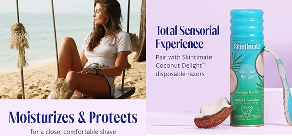 Purchase Skintimate Coconut Delight Moisturizing Shave gel for Women, 7 Ounce (Pack of 3) on Amazon.com