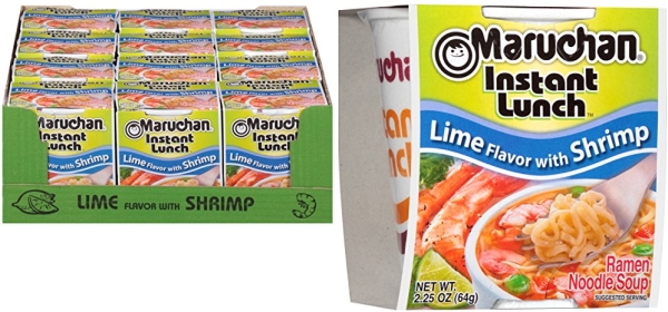 Purchase Maruchan Instant Lunch Lime Flavor with Shrimp, 2.25 Oz, Pack of 12 on Amazon.com