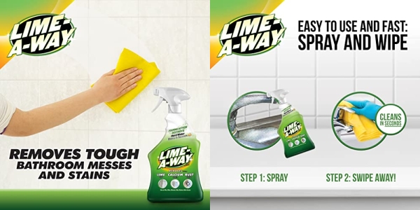Purchase Lime-A-Way Bathroom Cleaner, 32 fl oz Bottle, Removes Lime Calcium Rust on Amazon.com