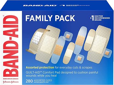 Purchase Band-Aid Brand Adhesive Bandages Family Variety Pack, 280 ct at Amazon.com