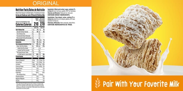 Purchase Kellogg's Frosted Mini-Wheats Cold Breakfast Cereal, Whole Grain, High Fiber Cereal, Kids Snacks, Original (4 Boxes) on Amazon.com