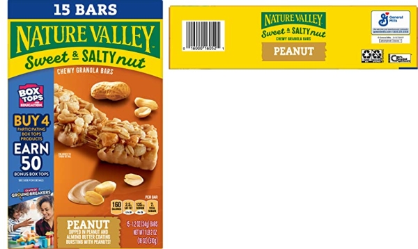 Purchase Nature Valley Granola Bars, Sweet and Salty Nut, Peanut Granola Bars, 18.5 oz, 15 ct on Amazon.com