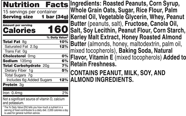 Purchase Nature Valley Granola Bars, Sweet and Salty Nut, Peanut Granola Bars, 18.5 oz, 15 ct on Amazon.com
