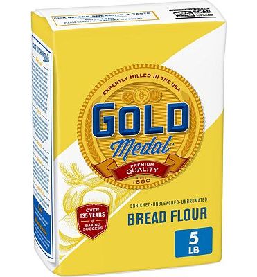 Purchase Gold Medal Unbleached Bread Flour, 5 lb. at Amazon.com