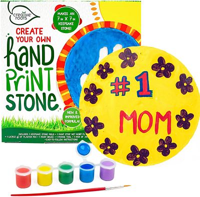 Purchase Creative Roots Create Your Own Handprint Stone, Ages 6+ Red at Amazon.com
