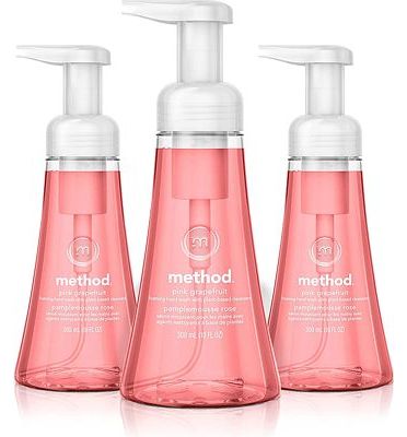 Purchase Method Foaming Hand Soap, Pink Grapefruit, 10 oz, 3 pack at Amazon.com