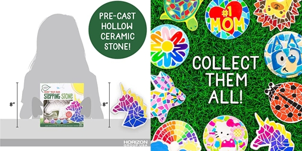 Purchase Creative Roots Mosaic Unicorn Stepping Stone Kit, Kids Ages 6+ on Amazon.com