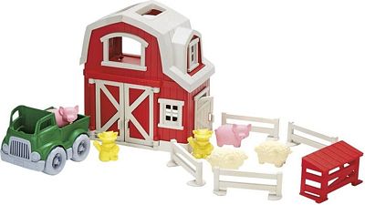 Purchase Green Toys Farm Playset - 13 Piece Pretend Play, Motor Skills, Language & Communication Kids Role Play Toy at Amazon.com