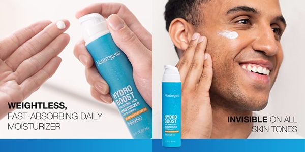 Purchase Neutrogena Hydro Boost Hyaluronic Acid Facial Moisturizer with Broad Spectrum SPF 50, Fragrance-Free, 1.7 fl. oz on Amazon.com
