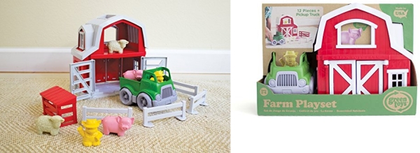 Purchase Green Toys Farm Playset - 13 Piece Pretend Play, Motor Skills, Language & Communication Kids Role Play Toy on Amazon.com