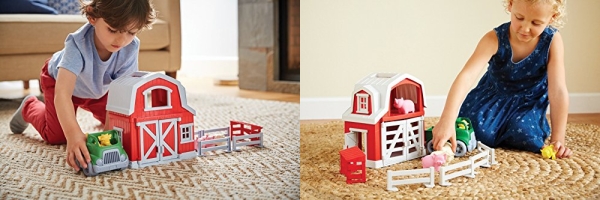 Purchase Green Toys Farm Playset - 13 Piece Pretend Play, Motor Skills, Language & Communication Kids Role Play Toy on Amazon.com