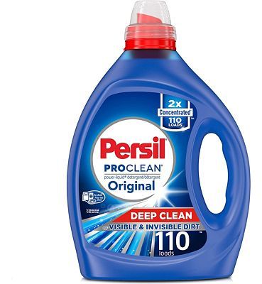 Purchase Persil Laundry Detergent Liquid, Original Scent, High Efficiency (HE), Deep Stain Removal, 2X Concentrated, 110 Loads at Amazon.com