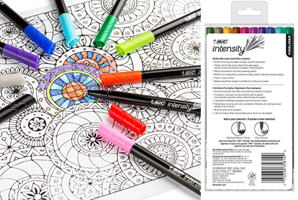 Purchase BIC Intensity Porous Point Pen, Stick, Fine 0.4 Mm, Assorted Ink And Barrel Colors, 20/pack on Amazon.com