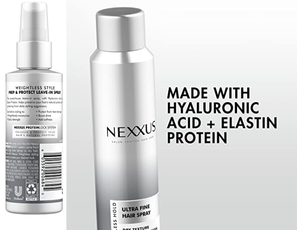 Purchase Nexxus Prep and Protect Leave-In Spray Leave-in Conditioner Spray Weightless Style Detangler Moisturizer, Detangler and Heat Protectant 4.1 oz on Amazon.com