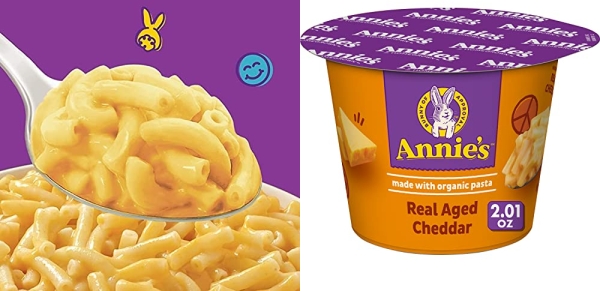 Purchase Annie's Real Aged Cheddar Microwave Mac & Cheese with Organic Pasta, 8 Ct, 2.01 OZ Cups on Amazon.com