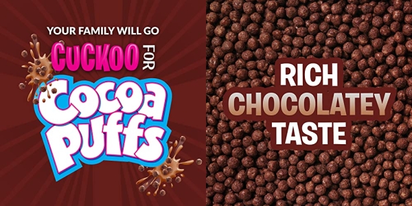 Purchase Cocoa Puffs, Chocolate Cereal with Whole Grains, 18.1 oz on Amazon.com
