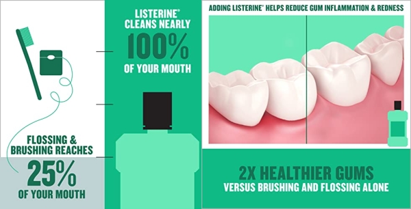 Purchase Listerine Freshburst Antiseptic Mouthwash to Fight Bad Breath, 1 L, Pack of 2 on Amazon.com