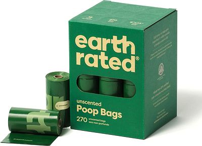 Purchase Earth Rated Dog Poop Bags, Guaranteed Leak Proof and Extra Thick Waste Bag Refill Rolls For Dogs, Unscented, 270 Count at Amazon.com