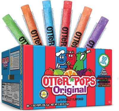 Purchase Otter Pops Freezer Ice Bars, Fat Free Ice Pops, Original Flavors (80 - 1 oz pops) at Amazon.com