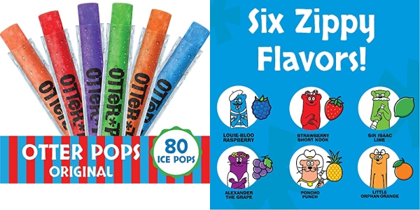 Purchase Otter Pops Freezer Ice Bars, Fat Free Ice Pops, Original Flavors (80 - 1 oz pops) on Amazon.com
