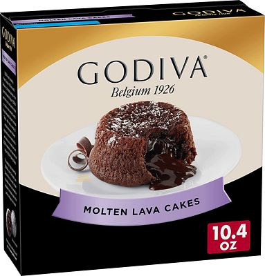 Purchase Godiva Molten Lava Cakes Baking Mix, Makes 6 Cakes, 10.4 Ounces at Amazon.com