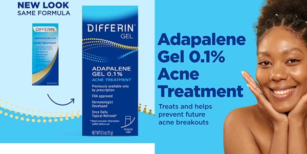 Purchase Acne Treatment Differin Gel, 30 Day Supply, Retinoid Treatment for Face with 0.1% Adapalene, Gentle Skin Care for Acne Prone Sensitive Skin, 15g Tube on Amazon.com