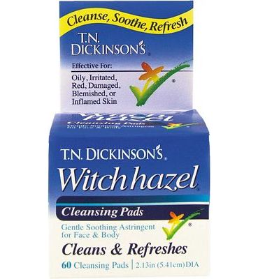 Purchase T.N. Dickinson's Witch Hazel Cleansing Pads, 60 Count at Amazon.com