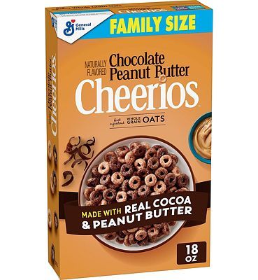 Purchase Cheerios Cereal Chocolate Peanut Butter, Breakfast Cereal With Whole Grain Oats, 18 OZ Family Size at Amazon.com