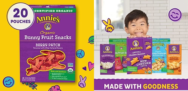 Purchase Annie's Organic Berry Patch Bunny Fruit Snacks, Gluten Free, 16 oz on Amazon.com