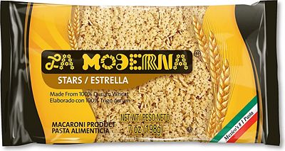 Purchase La Moderna Stars Pasta, Noodles, Durum Wheat, Protein, Fiber, Vitamins, 7 Oz at Amazon.com