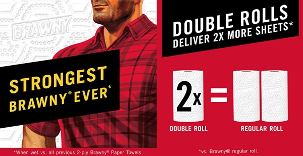 Purchase Brawny Pick-A-Size Paper Towels, 12 Double Rolls = 24 Regular Rolls on Amazon.com