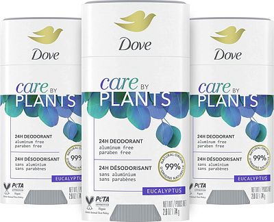 Purchase Dove Care by Plants Deodorant Stick for underarm skin care and 24 hour deodorant protection Eucalyptus no aluminum deodorant, 2.6 oz - Pack of 3 at Amazon.com