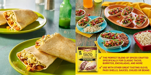 Purchase Old El Paso Chorizo Taco Seasoning, 0.85 oz on Amazon.com