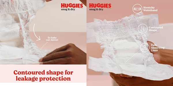Purchase Huggies Snug & Dry Baby Diapers, Size 2 (12-18 lbs), 100 Ct on Amazon.com