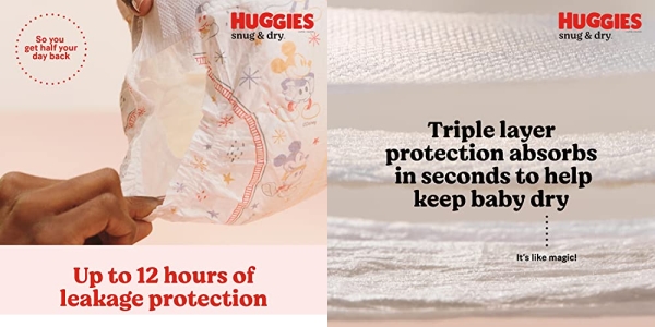 Purchase Huggies Snug & Dry Baby Diapers, Size 2 (12-18 lbs), 100 Ct on Amazon.com