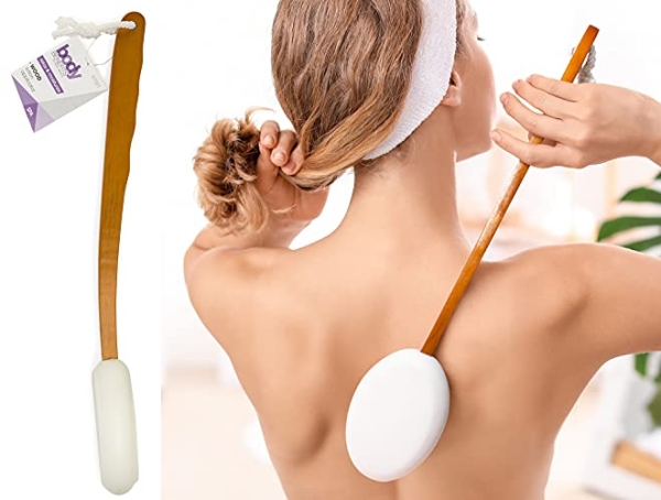 Purchase Body Benefits Easy To Hold Lotion Applicator Grip Long Handle Men's Sponge for Added Control Self Care Through Skin 0.09 Pound on Amazon.com
