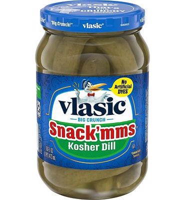 Purchase Vlasic Snack'mms Kosher Pickles Dill Minis, Keto Friendly, 16 FL OZ (Pack of 6) at Amazon.com
